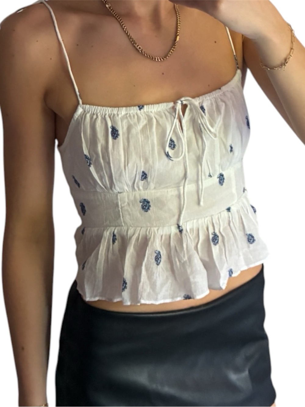 AE Tie Strap Corset Tank Top